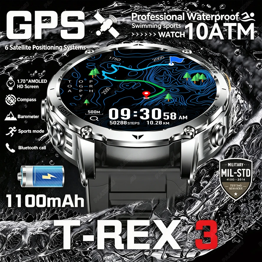 Smartwatch M Active - T-Rex 3 Askeri Sınıf Akıllı Saat