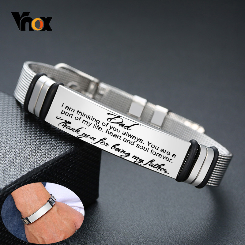 Stainless Mesh Band - Vnox Mens paslanmaz çelik özel oyuk