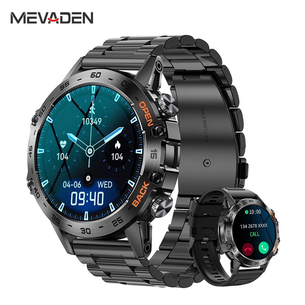 Smartwatch Faces - MEVADEN Çelik 1.39 inç Erkekler Lüks
