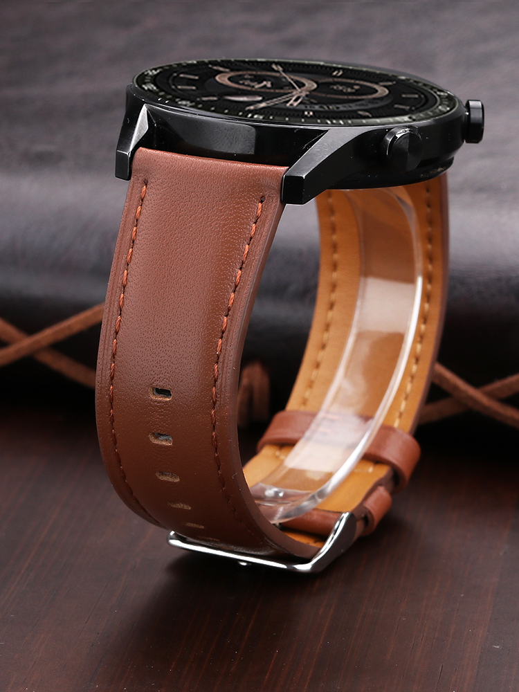 Smartwatch Accessories Shop - Huawei için 22mm hakiki deri Watch