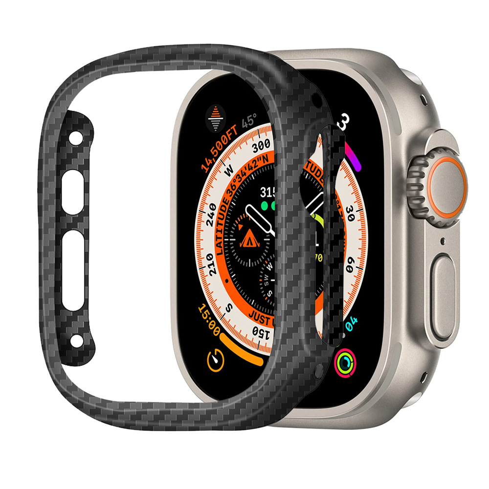 Watch Case Bumper - Kevlar Karbon Fiber İnce Kılıf Apple