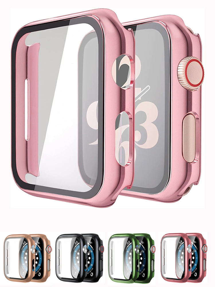 Smartwatch Watch Accessories For Women - Cam + kılıf için Apple saat