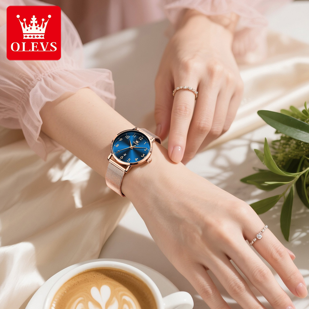 OLEVS 5653 Kadın Saatler Zarif - Stainless Mesh Band incelemesi ve fiyatı