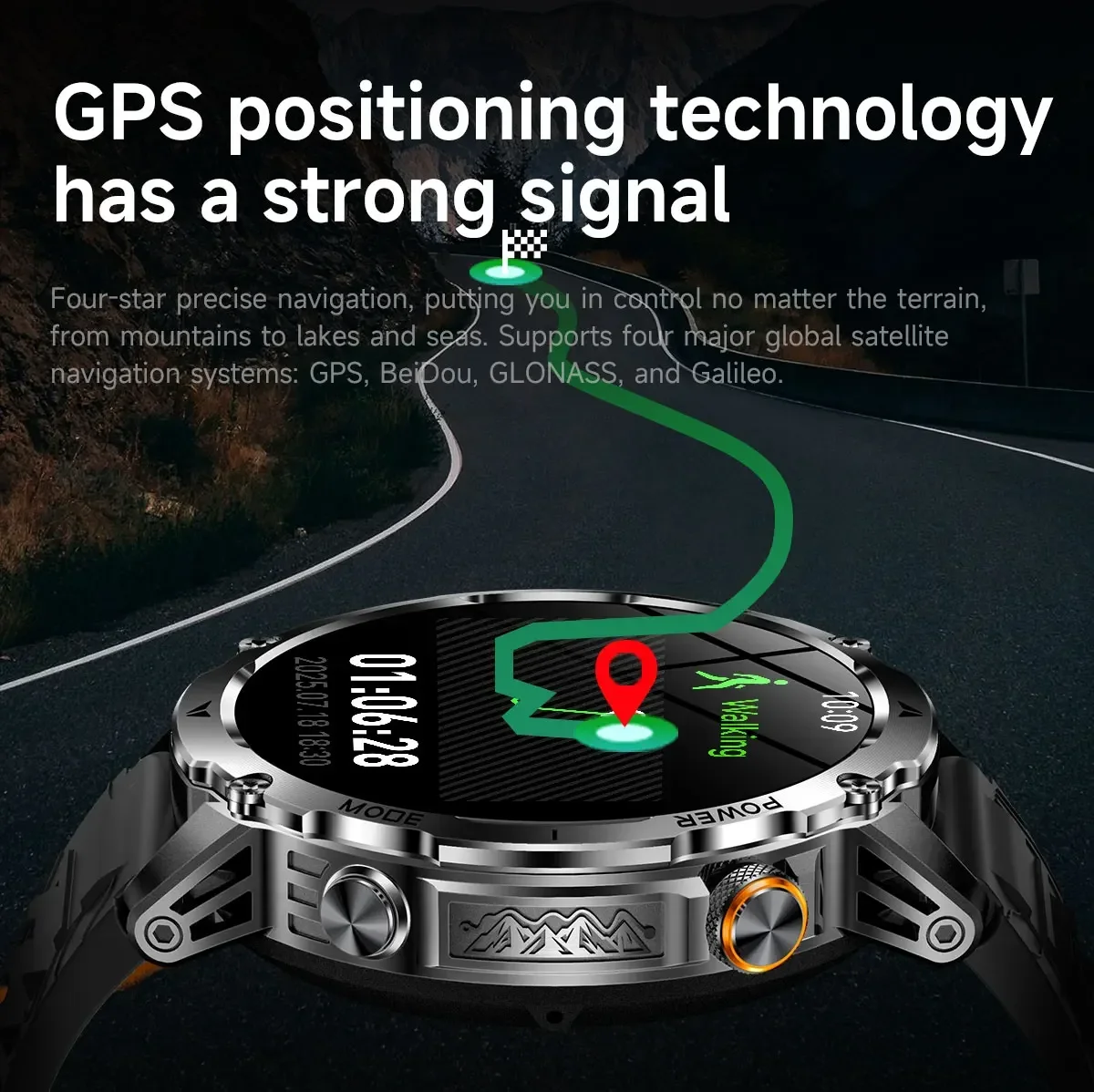 GPS'li Erkek Askeri Akıllı Saa - Smartwatch M Active incelemesi ve fiyatı