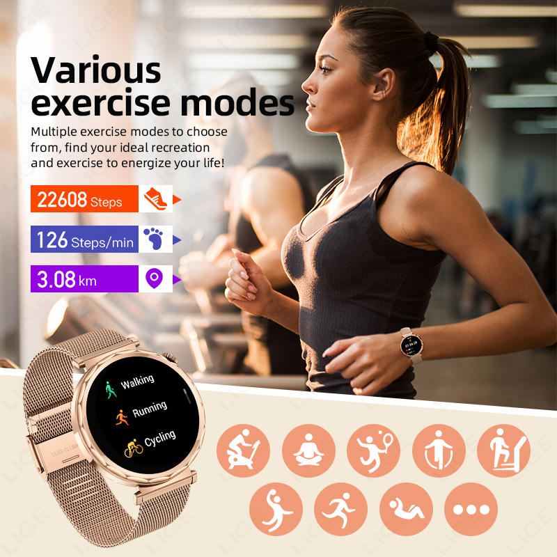 LIGE akıllı saat kadınlar için - Smartwatch Custom incelemesi ve fiyatı