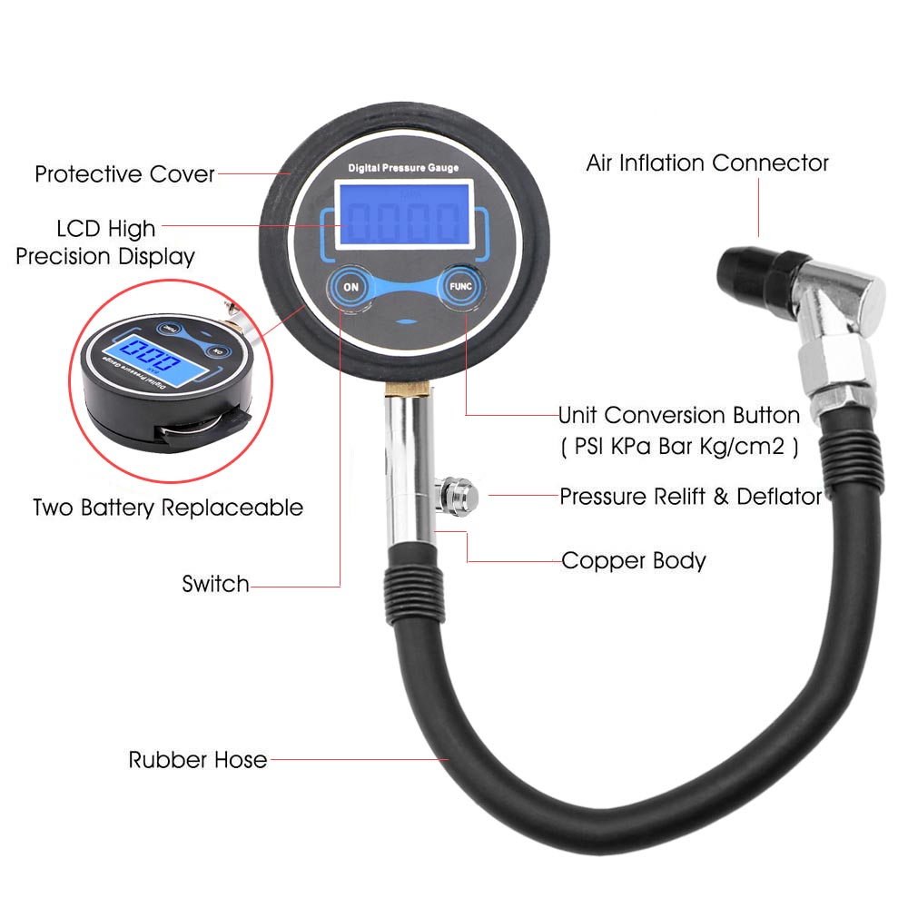 0-200Psi lastik basınç gösterg - Smartwatch Universal incelemesi ve fiyatı