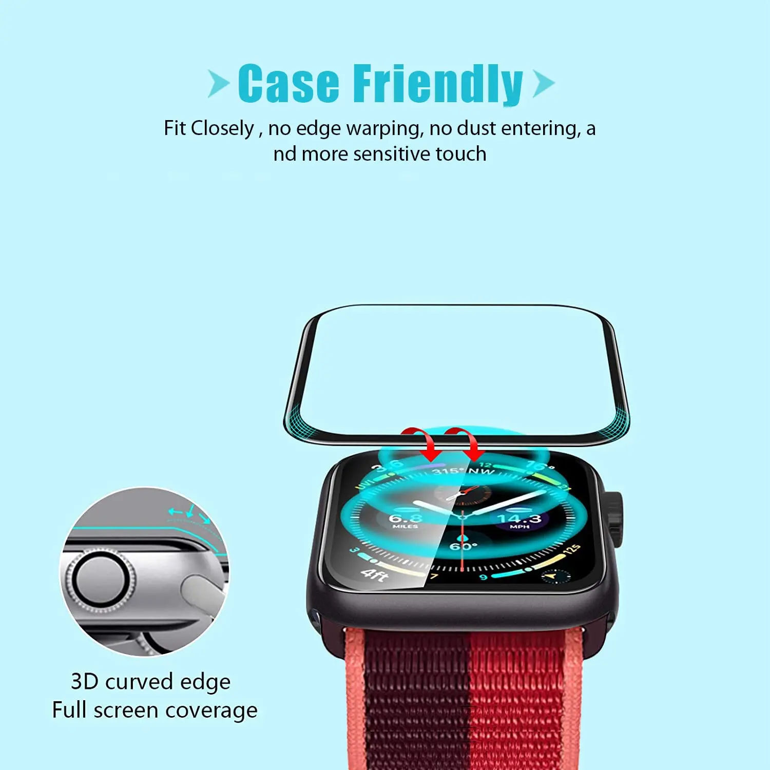Ekran Koruyucu 3D Temperli Cam - Watch Case Bumper incelemesi ve fiyatı