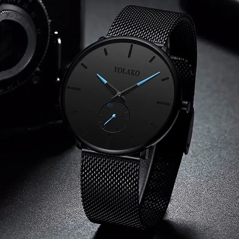 YOLAKO Erkek Moda Minimalist S - Stainless Mesh Band incelemesi ve fiyatı