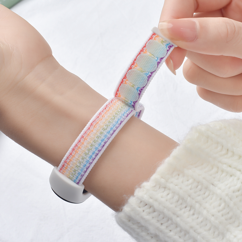 Xiaomi Mi için naylon döngü Ba - Smartwatch Watch Accessories For Women incelemesi ve fiyatı
